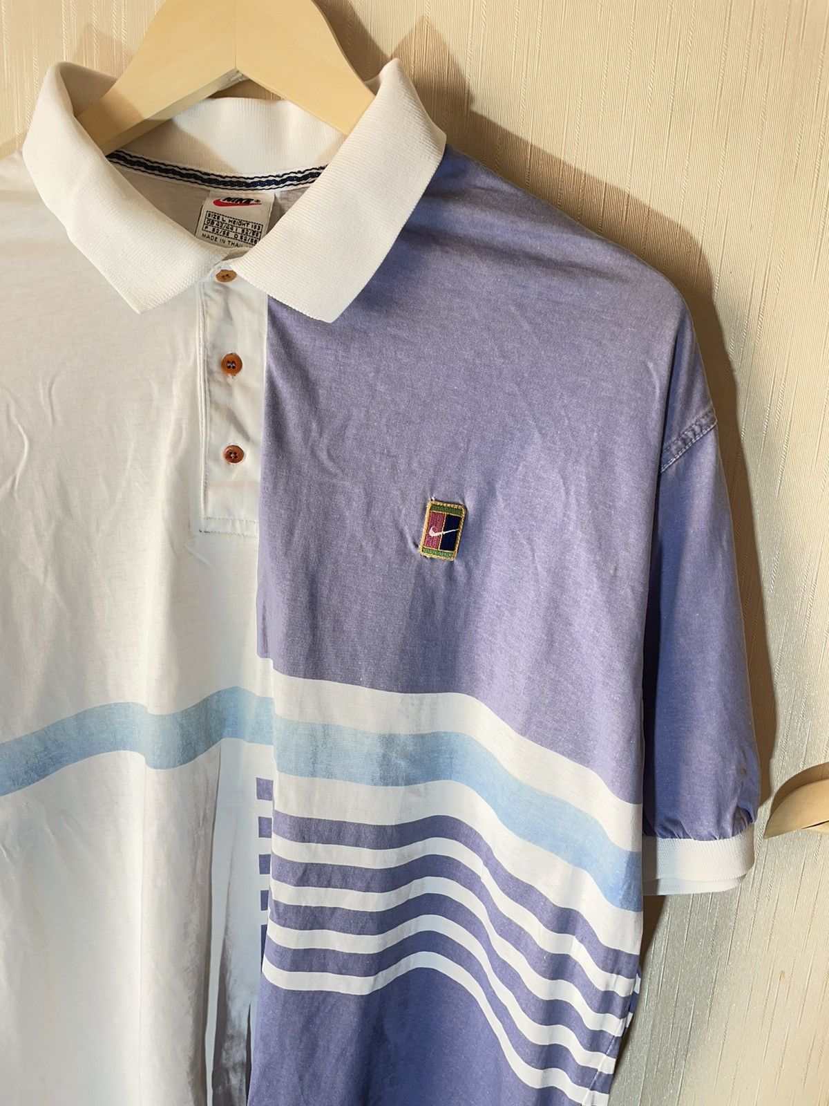 Nike × Vintage Nike Court vintage polo shirt 90s Size US L / EU 52-54 / 3 - 2 Thumbnail