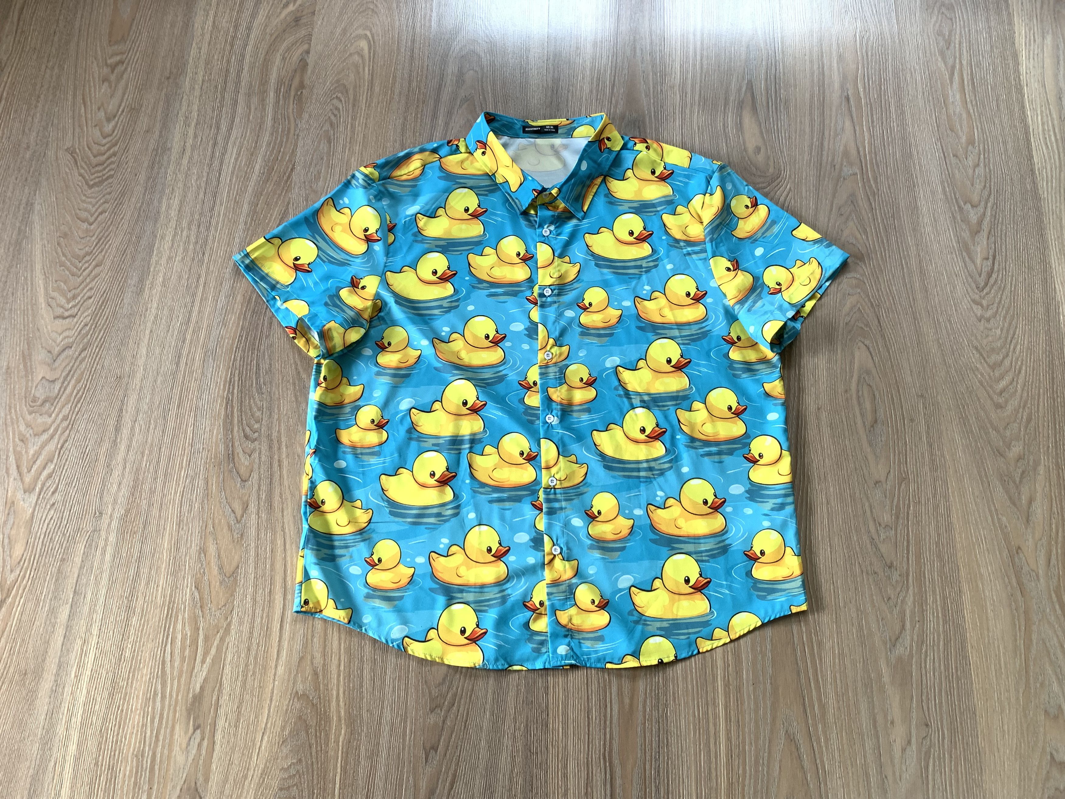 Other Manfinity Men Duck Print Funny Button Short Sleeve Shirt Size US XXL / EU 58 / 5 - 1 Thumbnail