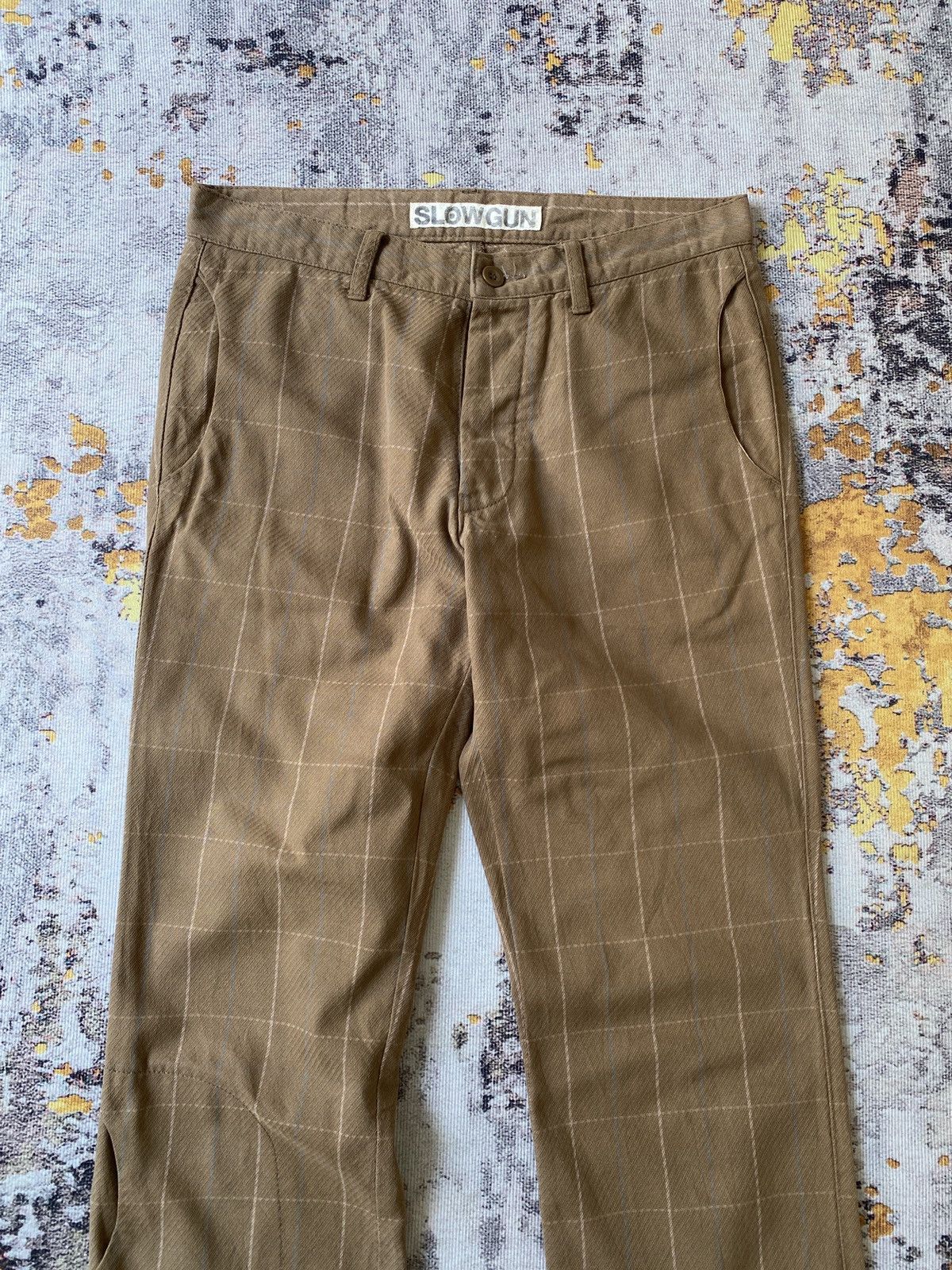 If Six Was Nine Slowgun Japan Plaid Design Pant Size US 31 - 3 Thumbnail