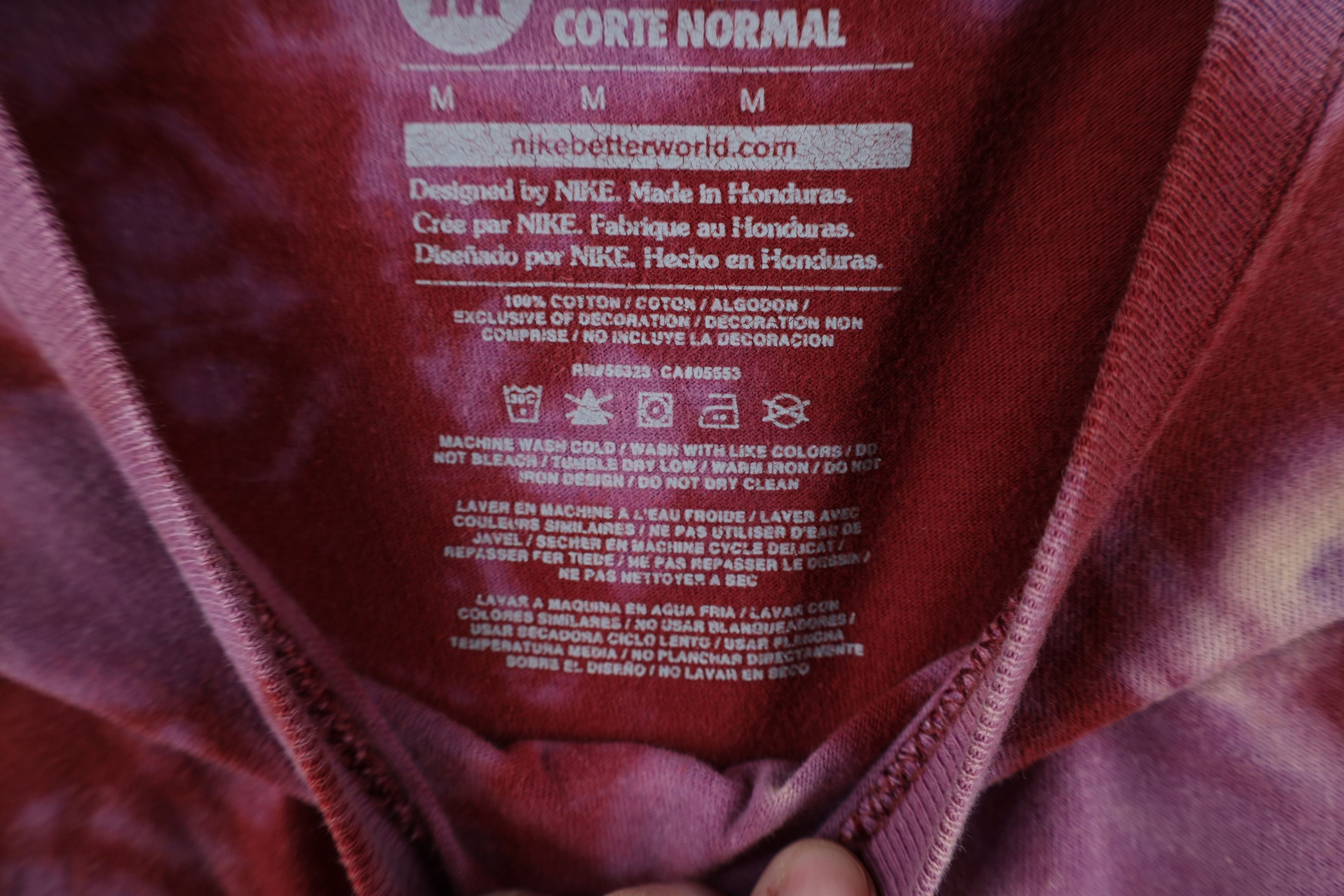Nike × Vintage Vintage Y2K Nike Mini Swoosh Acid Wash Long Sleeve T-Shirt Size US M / EU 48-50 / 2 - 9 Thumbnail