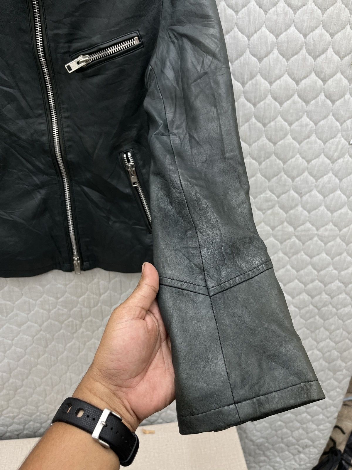 Japanese Brand 🔥🔥🔥STEALS MURDER LICENSE CAFE RACER LEATHER JACKET Size S / US 4 / IT 40 - 13 Thumbnail