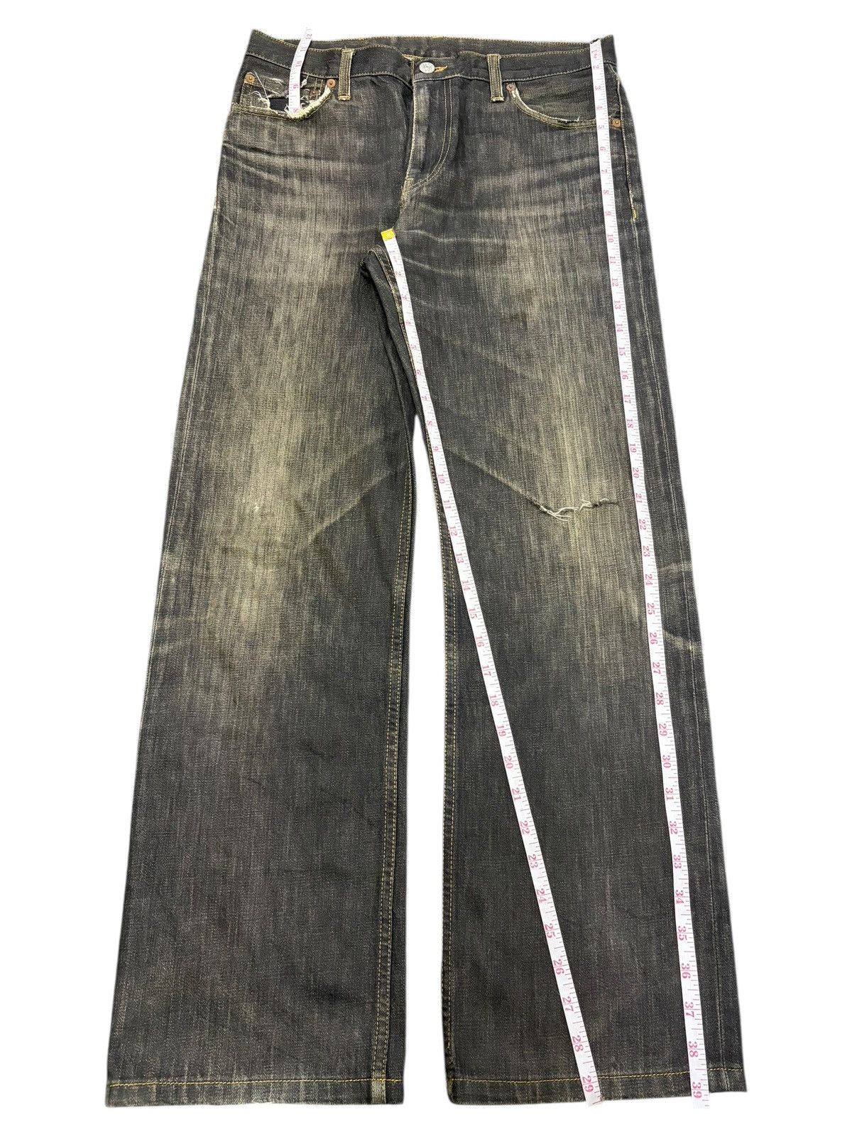 Gucci Vintage Gucci Charcoal Wash Distressed Loose Jeans Size US 30 / EU 46 - 7 Thumbnail