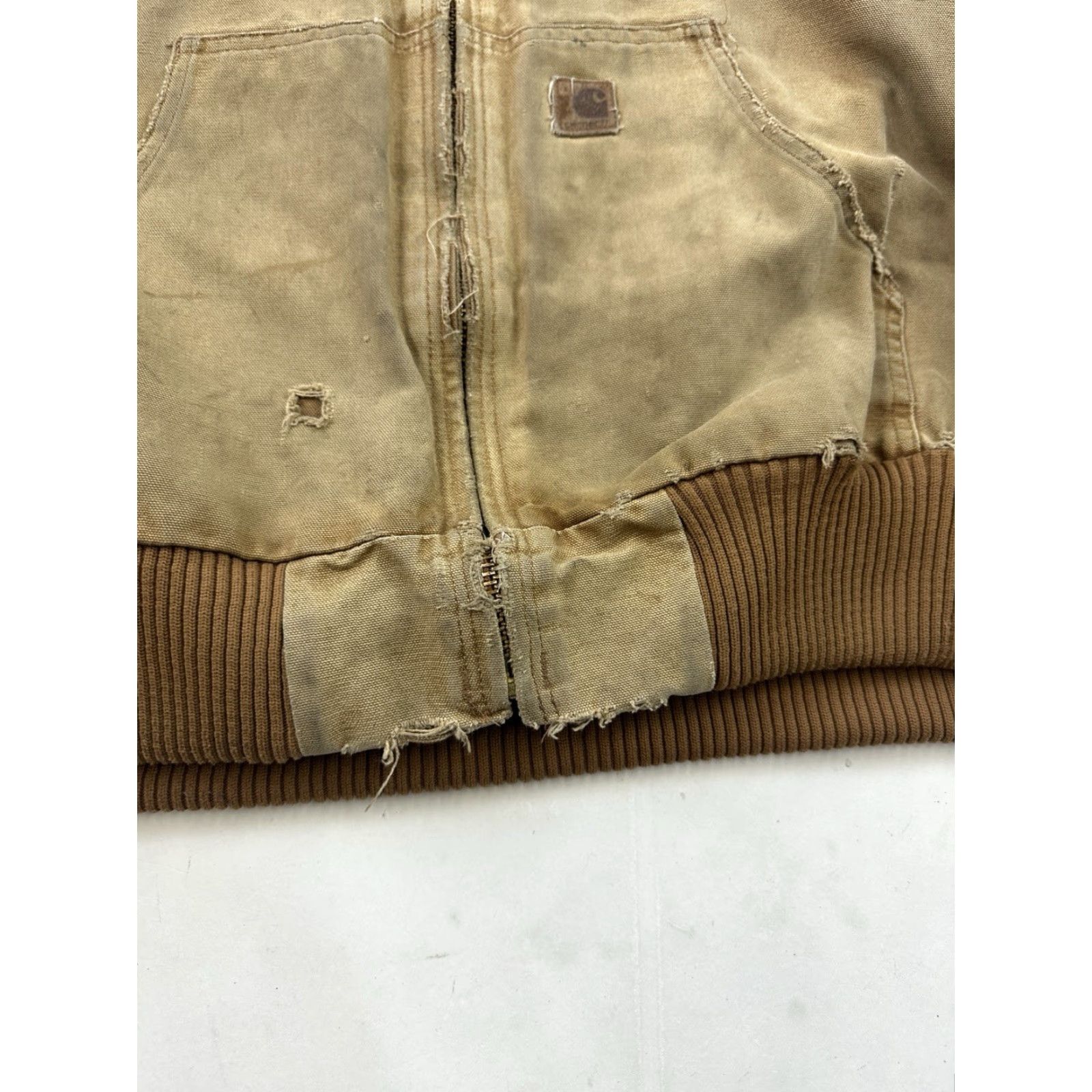 Carhartt VINTAGE Carhartt Jacket Mens 2XL Brown J130 Hooded Zip Work Cheap? Size US XXL / EU 58 / 5 - 4 Thumbnail