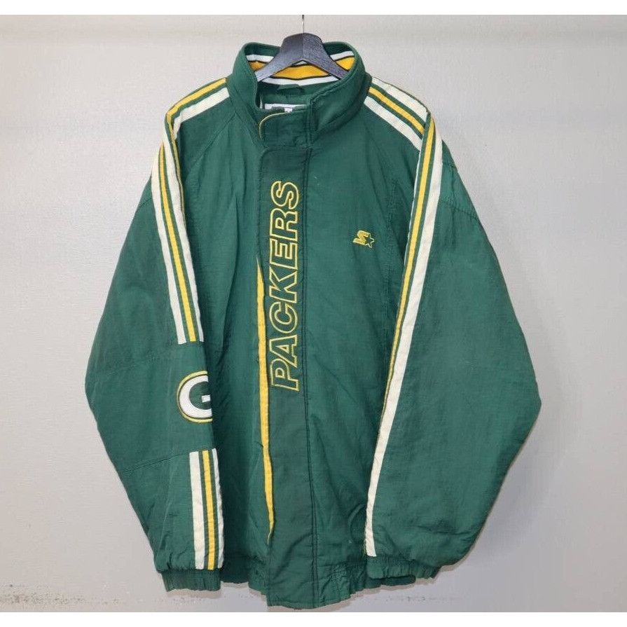 Starter Vintage 90s Green Bay Packers Starter Jacket Proline Sz 2XL Size US XXL / EU 58 / 5 - 2 Thumbnail