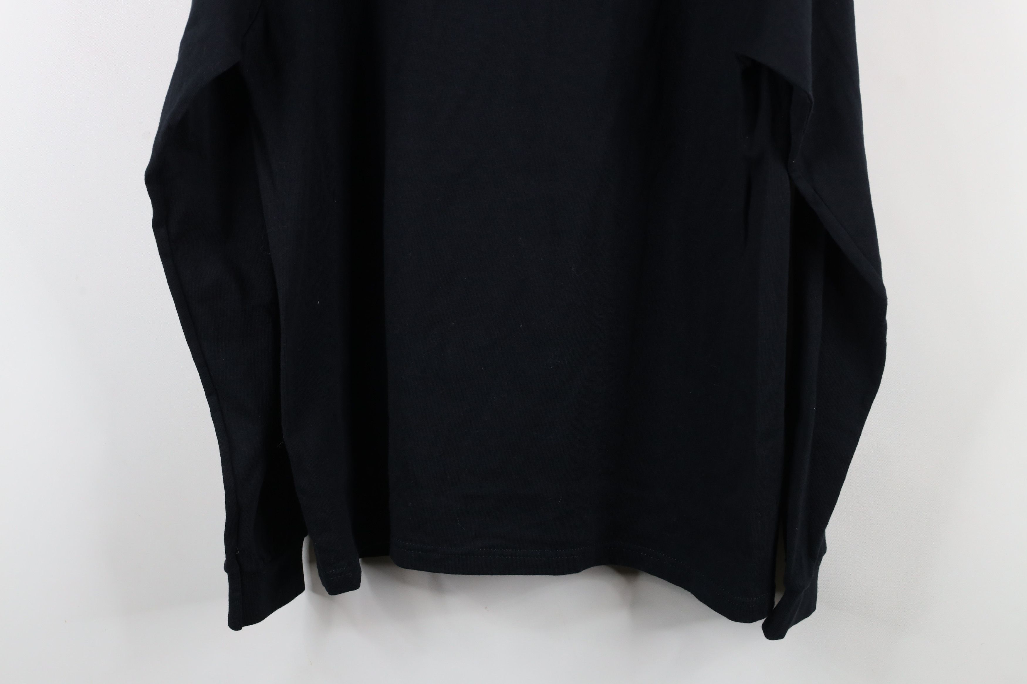 Vintage Vintage 90s Streetwear Mock Neck Long Sleeve T-Shirt Black Size US L / EU 52-54 / 3 - 8 Thumbnail