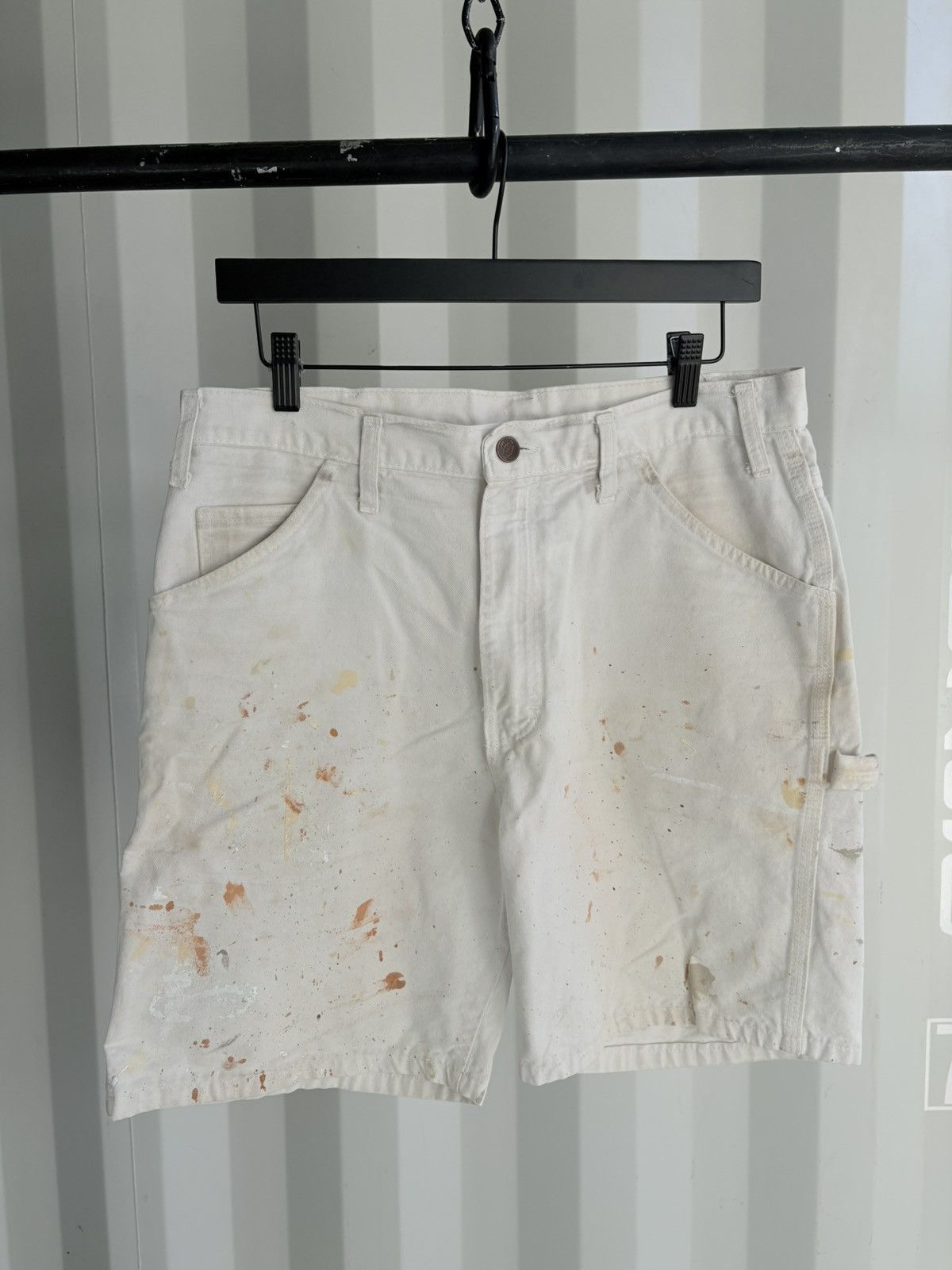 Vintage dickies painted up carpenter shorts