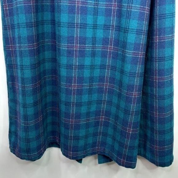 Pendleton VINTAGE Pendleton Wool Blue Plaid_Tartan Robe Shirt? Size ONE SIZE - 7 Thumbnail