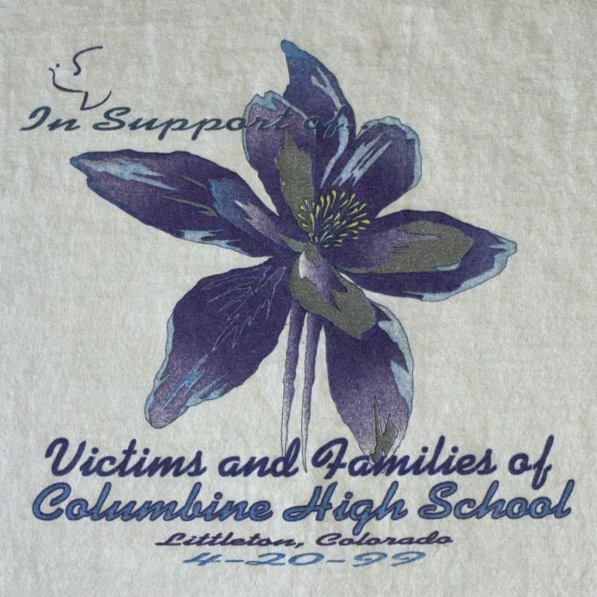 Gildan Columbine High School memorial flower tee shirt Size US L / EU 52-54 / 3 - 2 Thumbnail