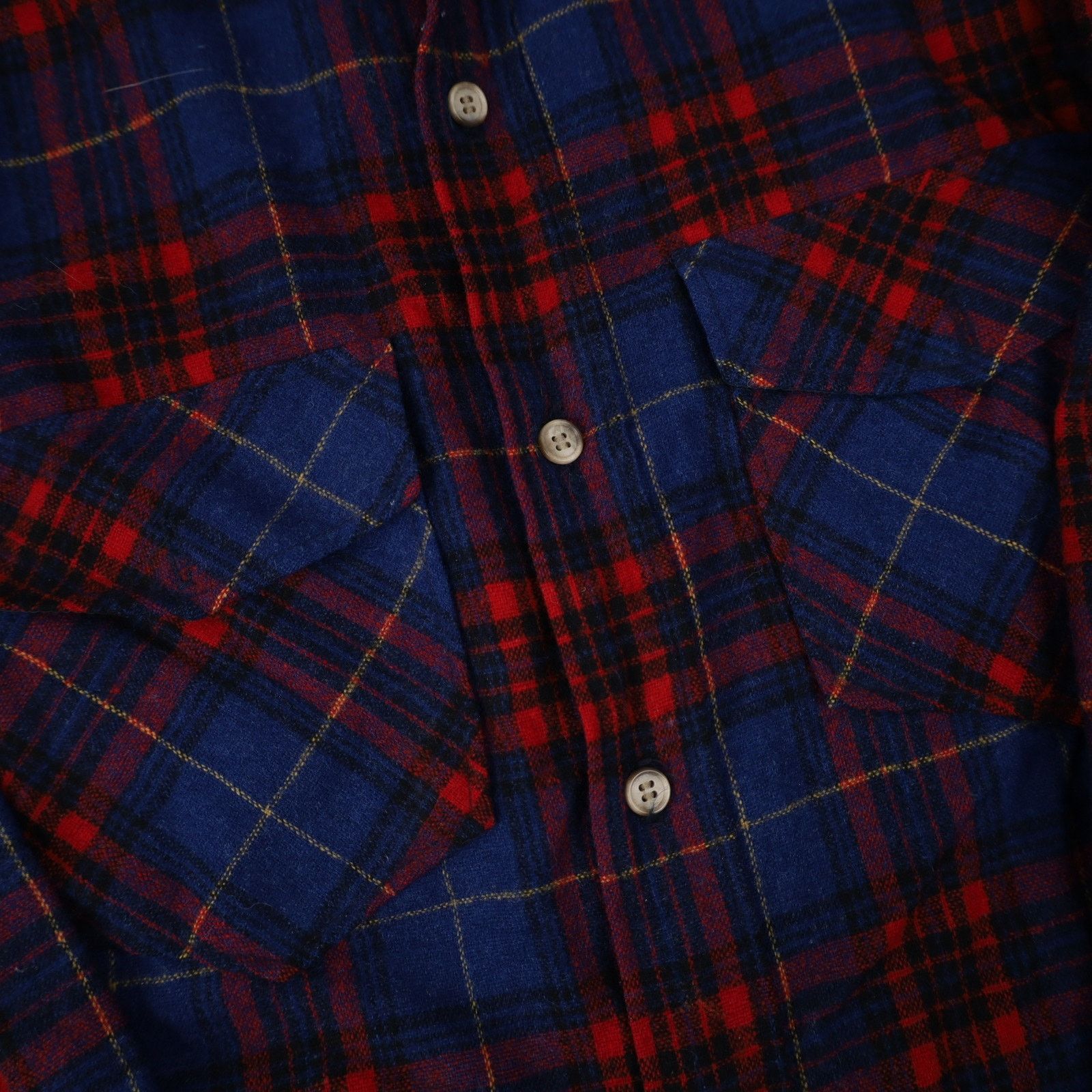 Vintage × Woolrich Woolen Mills Vintage Woolrich Plaid Check Wool Blend Button Down Shirt Size US S / EU 44-46 / 1 - 4 Thumbnail