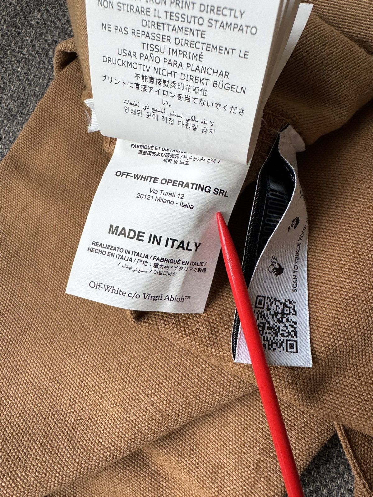 Off-White OFF-WHITE Work Pants Size US 30 / EU 46 - 13 Thumbnail