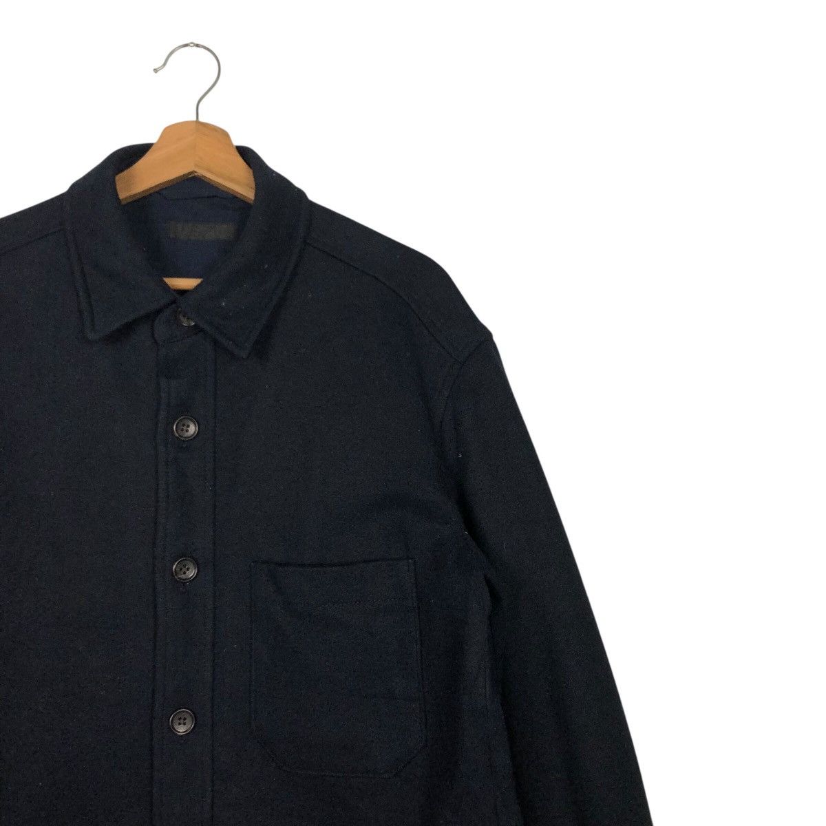 Japanese Brand Rich Blue Vintage Wool Chore Work Jacket Uniqlo Issey Miyake Size US L / EU 52-54 / 3 - 7 Thumbnail