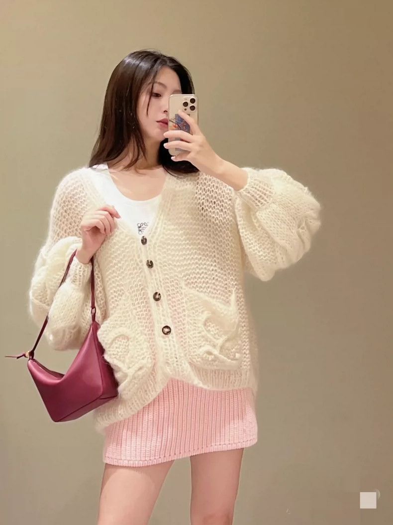 Loewe LOEWE Knitted open shirt with lace Size S / US 4 / IT 40 - 7 Thumbnail