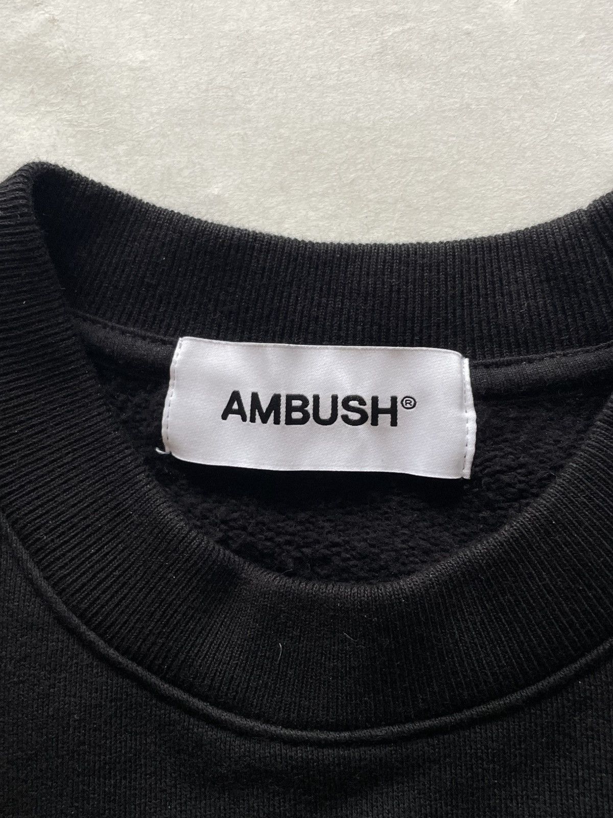 Ambush Design Ambush Fleece Workshop Crewneck Sweatshirt Black/Tofu Size US S / EU 44-46 / 1 - 5 Thumbnail