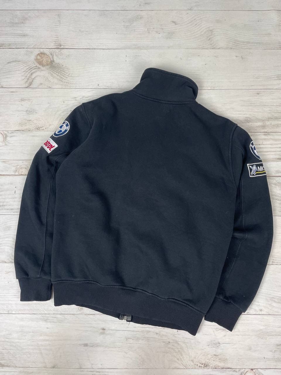 BMW Vintage BMW Racing Team Big Logo Full Zip Sweatshirt Size US L / EU 52-54 / 3 - 10 Thumbnail