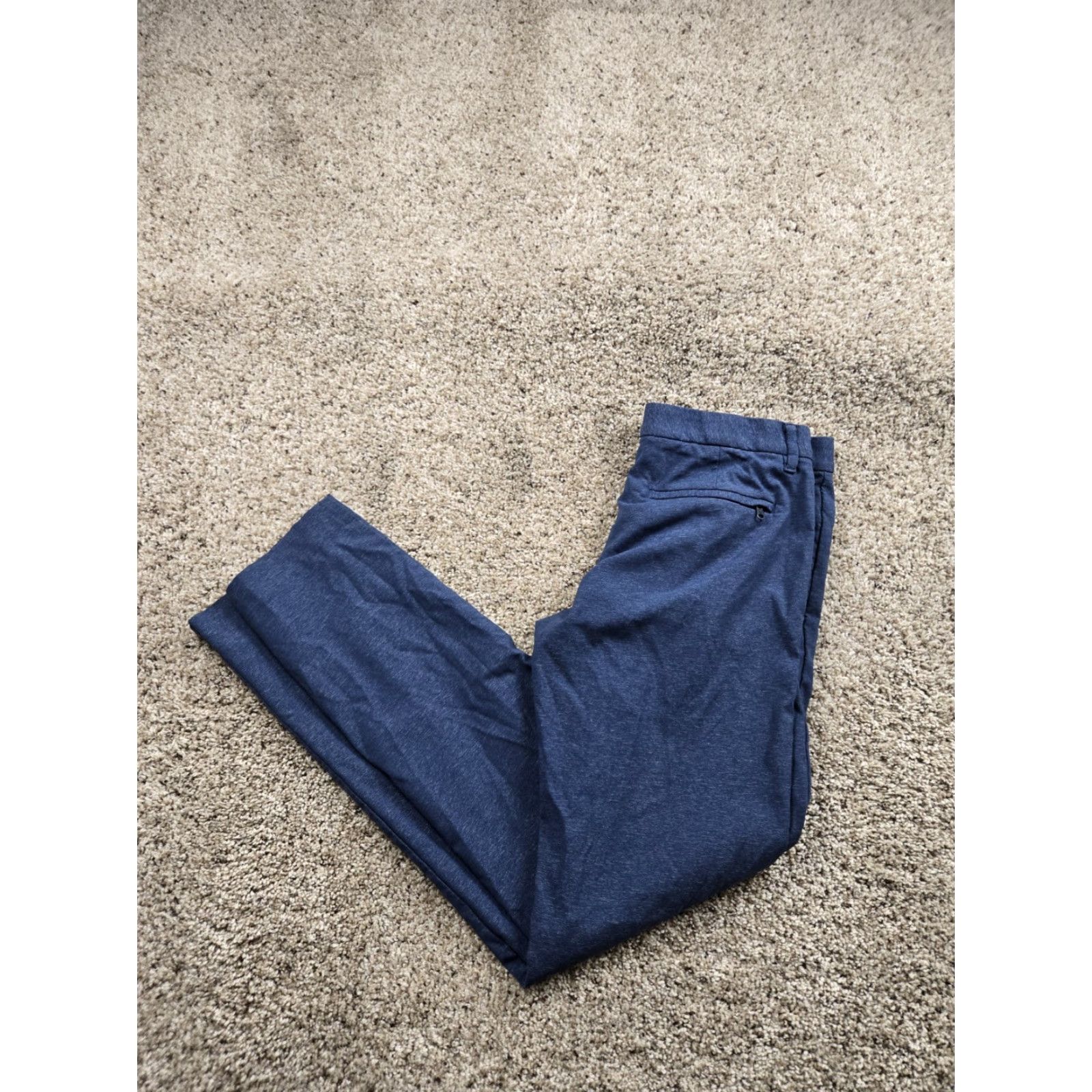 Bonobos Bonobos Chino Pants 29x32 Blue Slim Fit Flat Front Stretch Nylon Blend Mens Size US 29 - 2 Thumbnail