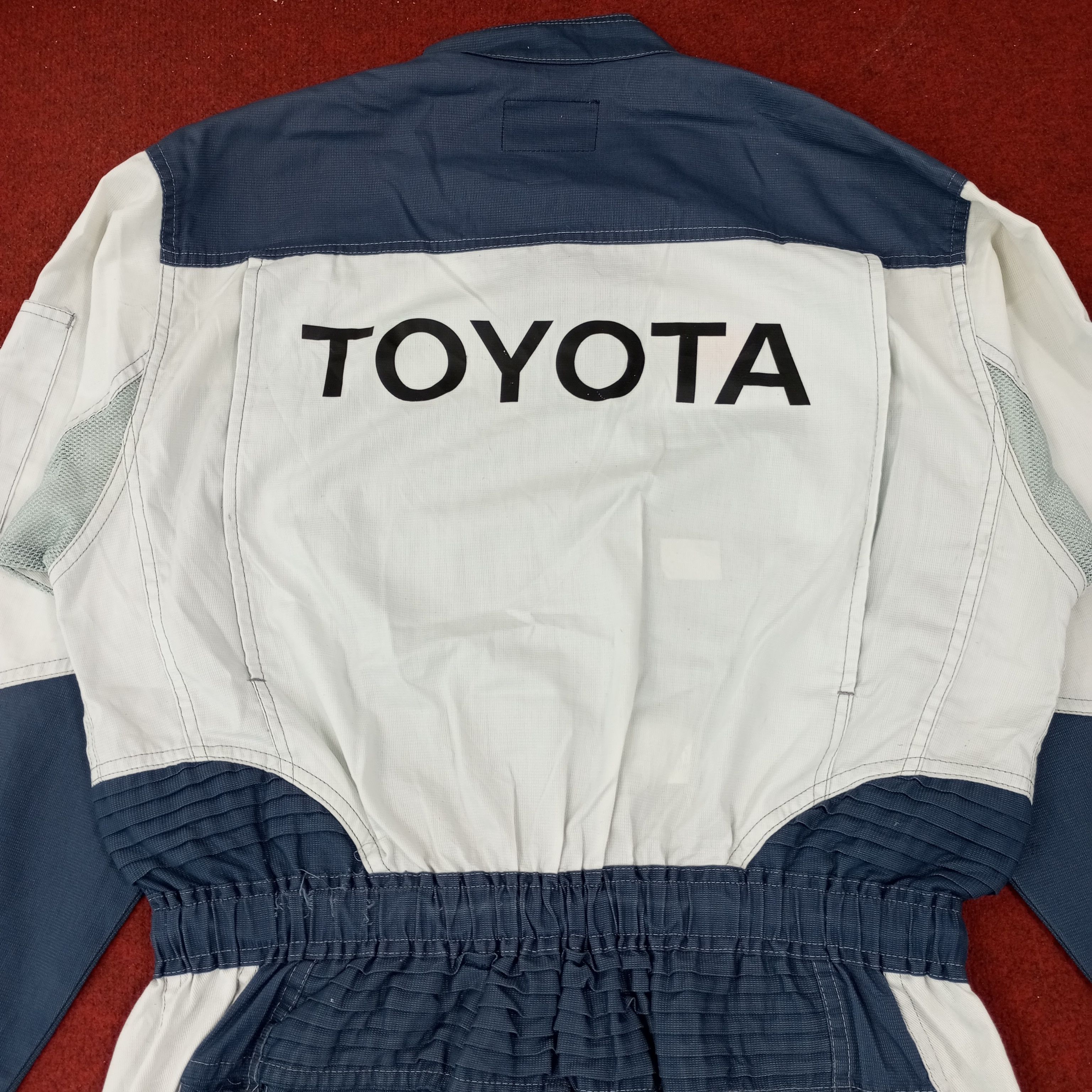 Japanese Brand × Vintage Toyota Tecno Japanese Motorsports Coverall Jacket c232n12 Size US M / EU 48-50 / 2 - 2 Thumbnail