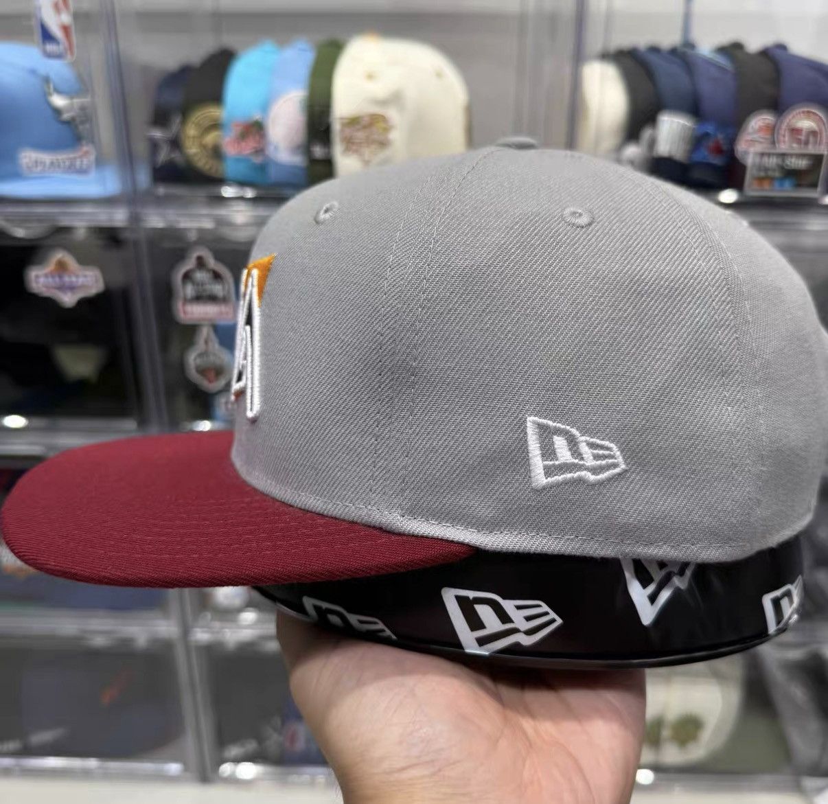 New Era New Era NBA Miami Heat Flat Brim Baseball Cap J32 Size ONE SIZE - 4 Thumbnail