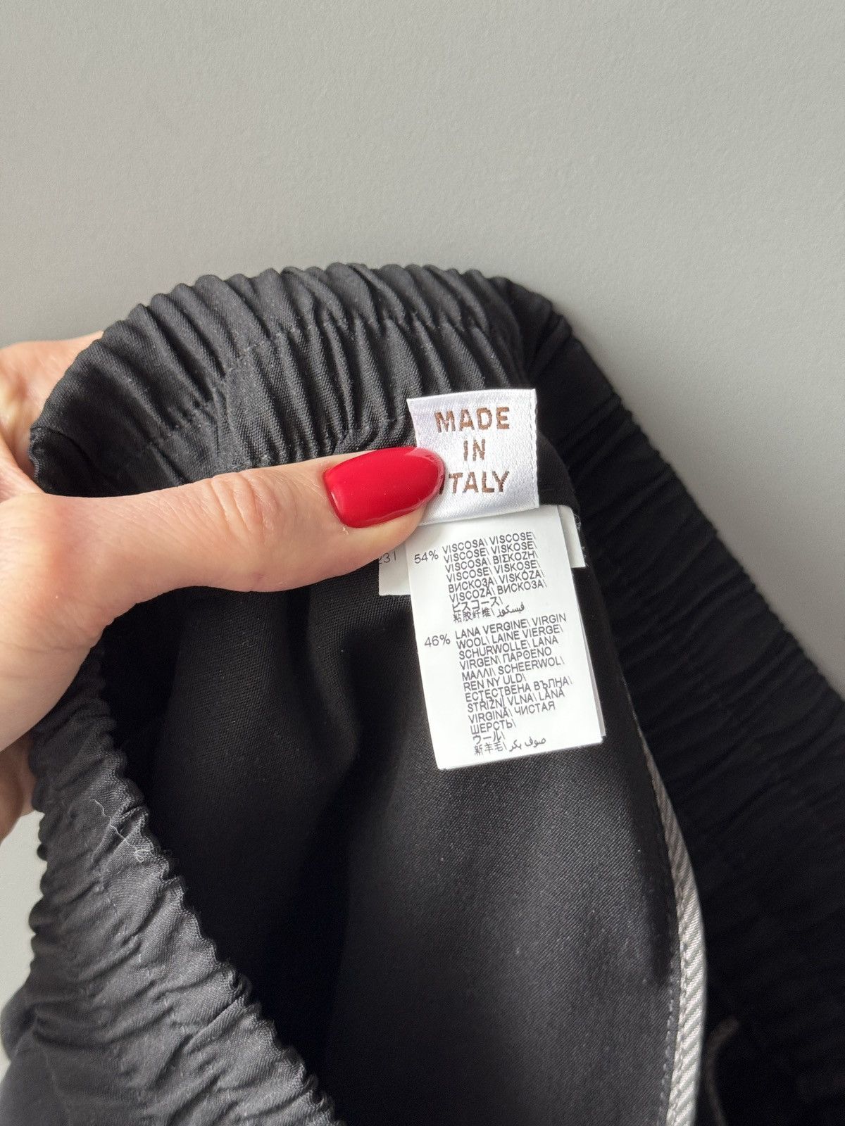 Brunello Cucinelli Brunello Cucinelli Black Wool Blend Pants Size 25" / US 0 / IT 36 - 6 Thumbnail