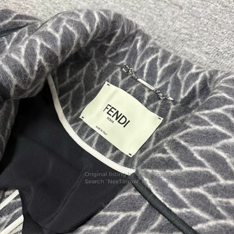 Other Fendi Mink Fur Wool Coat Size XS / US 0-2 / IT 36-38 - 5 Thumbnail