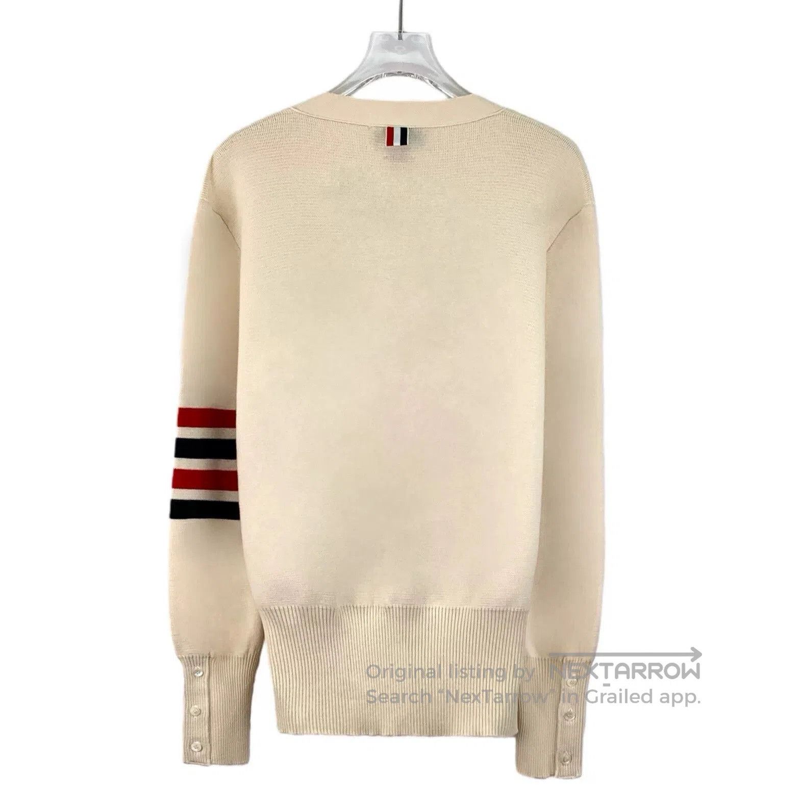 Thom Browne beige classic wool V. Size US M / EU 48-50 / 2 - 2 Thumbnail