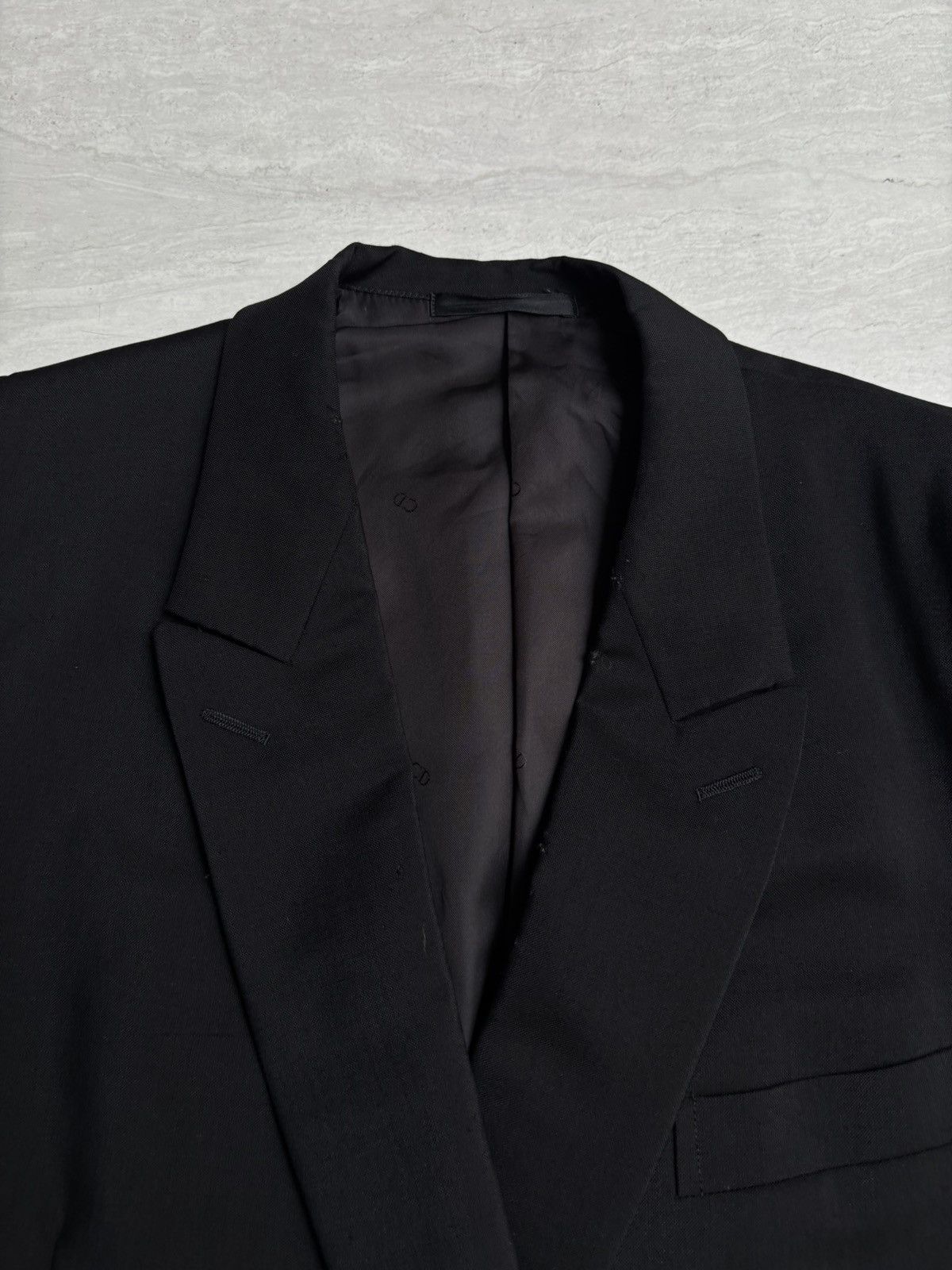 Christian Dior Monsieur Christian Dior Monsieur Black Suit Size 50L - 9 Thumbnail