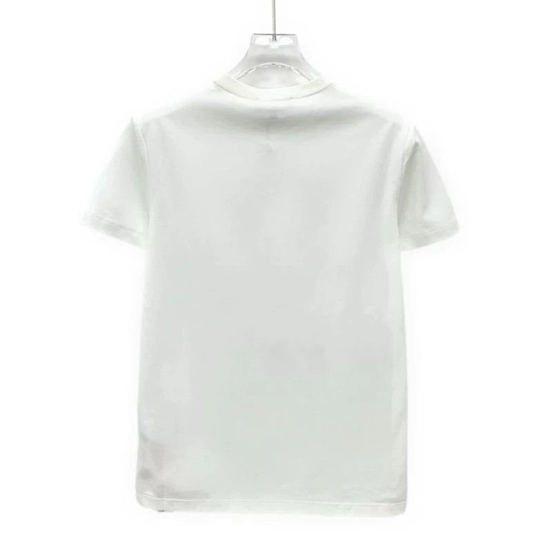 Loro Piana LORO PIANA White cotton round neck short sleeve T-shirt Size S / US 4 / IT 40 - 2 Thumbnail