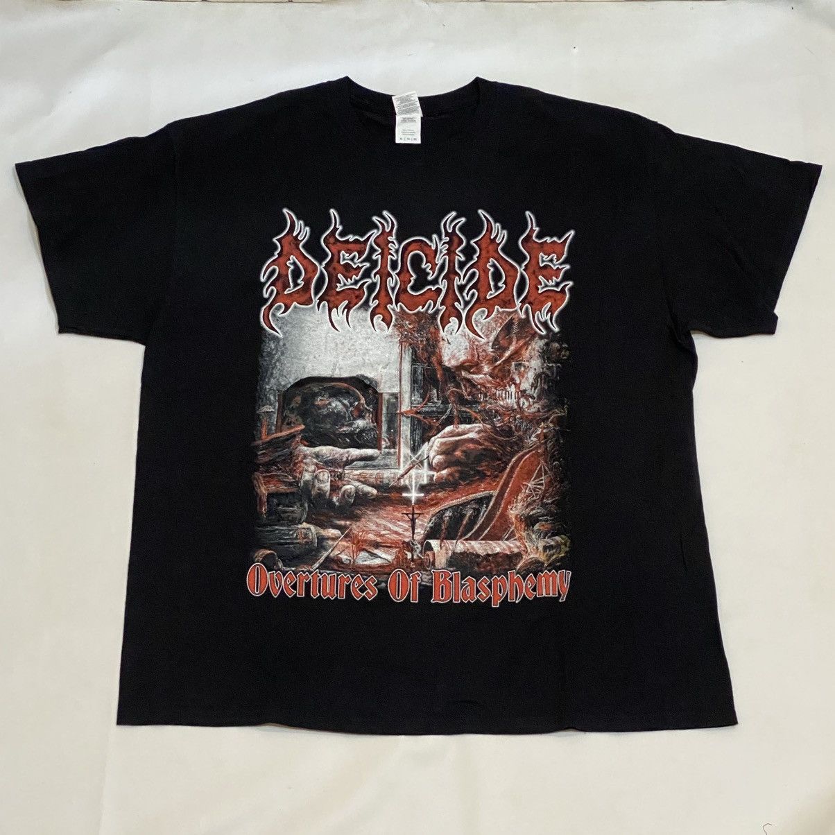 Gildan deicide Tshirt band obertures of blaspemy Obituary burzum Size US XL / EU 56 / 4 - 1 Thumbnail