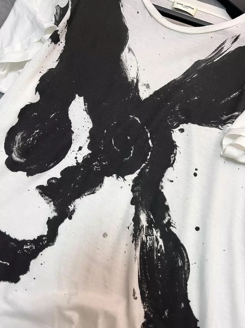Saint Laurent Paris Saint Laurent Parisspring and summer short sleeves 2504-Ne Size US XS / EU 42 / 0 - 4 Thumbnail