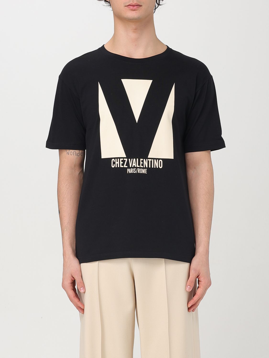 Valentino Valentino T-Shirt Men Black Size US M / EU 48-50 / 2 - 1 Thumbnail