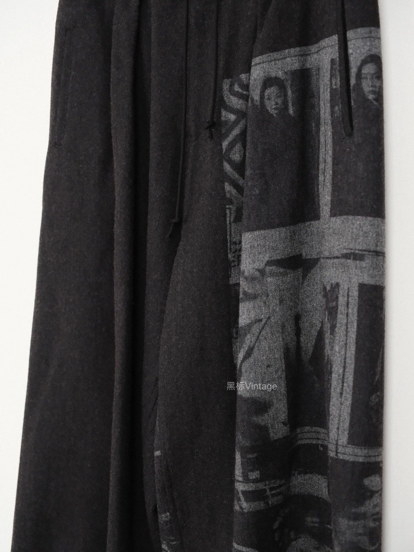 Yohji Yamamoto Yohji Y's 18AW Newspaper Discharge Wide Leg Pants Size US 30 / EU 46 - 5 Thumbnail