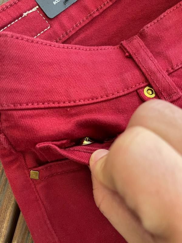 Maison Scotch × Scotch & Soda Scotch&Soda Ralston Teen Jeans Red Skinny Size 25" / US 0 / IT 36 - 3 Thumbnail