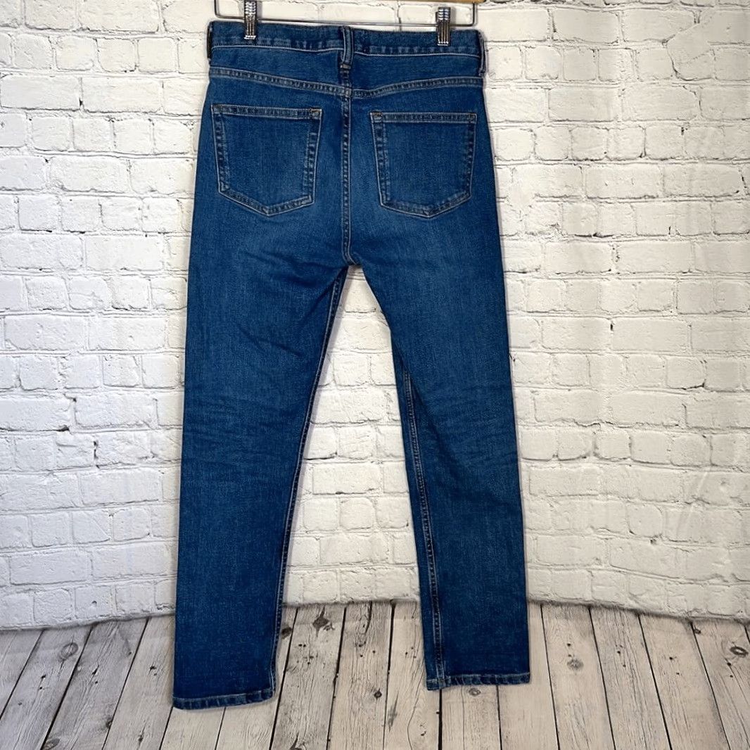 Everlane Everlane Jeans Women Medium Wash Cotton Stretch High Rise size 26 Blue Wide-Leg Regular 26 Size 26" / US 2 / IT 38 - 4 Thumbnail