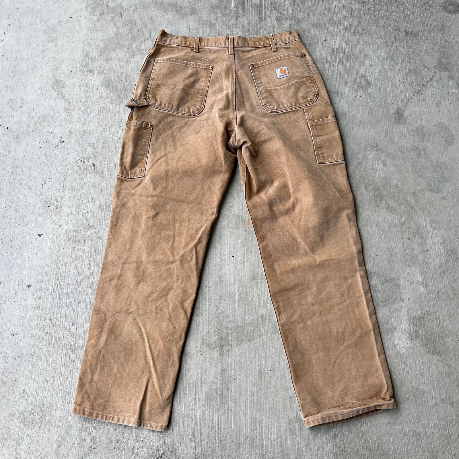 Carhartt × Vintage Carhartt brown double knee work wear carpenter pants Size US 36 / EU 52 - 5 Thumbnail