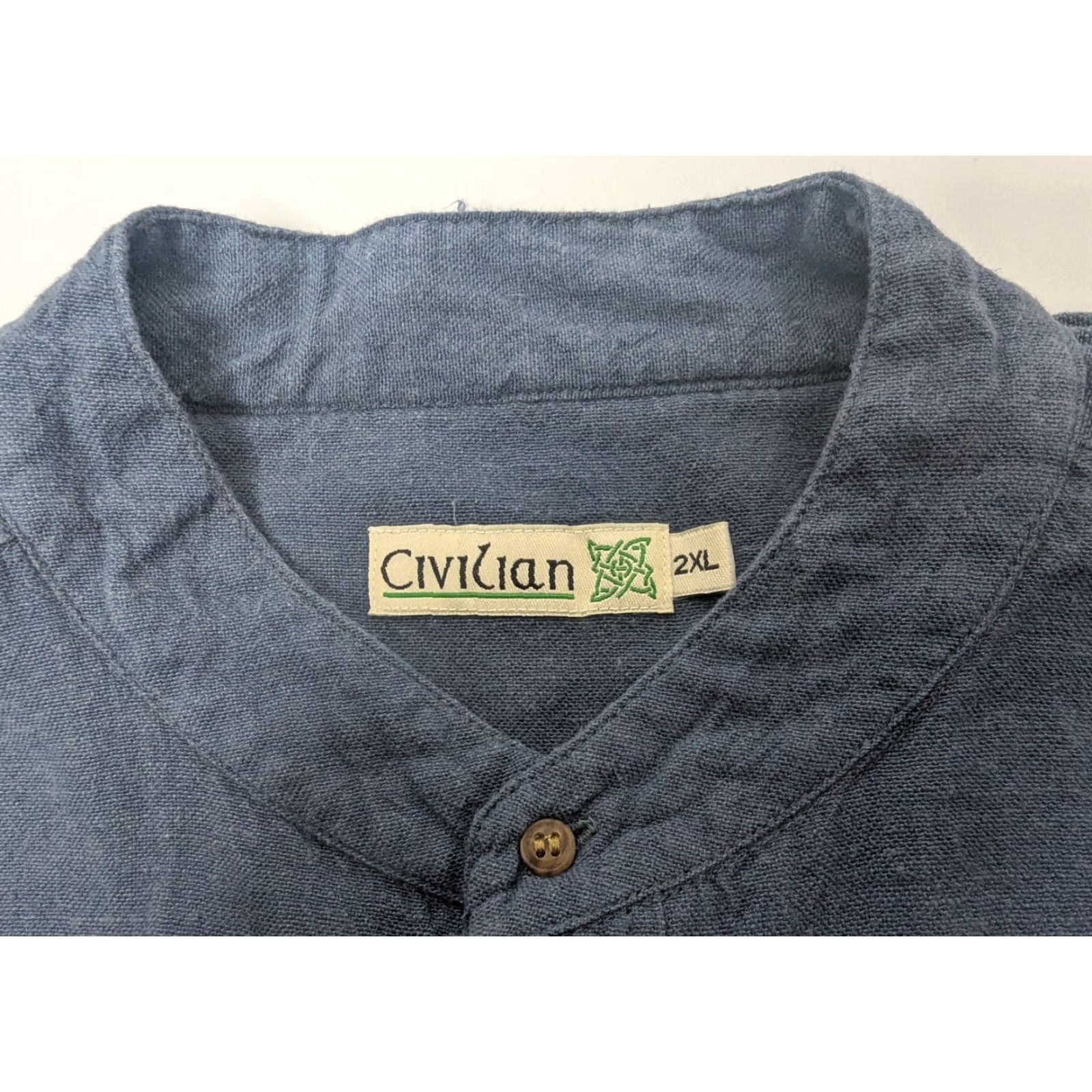 Vintage Civilian Shirt Mens 2XL Blue Long Sleeve Button-Up Pocket Vintage? No. Size US XXL / EU 58 / 5 - 7 Thumbnail