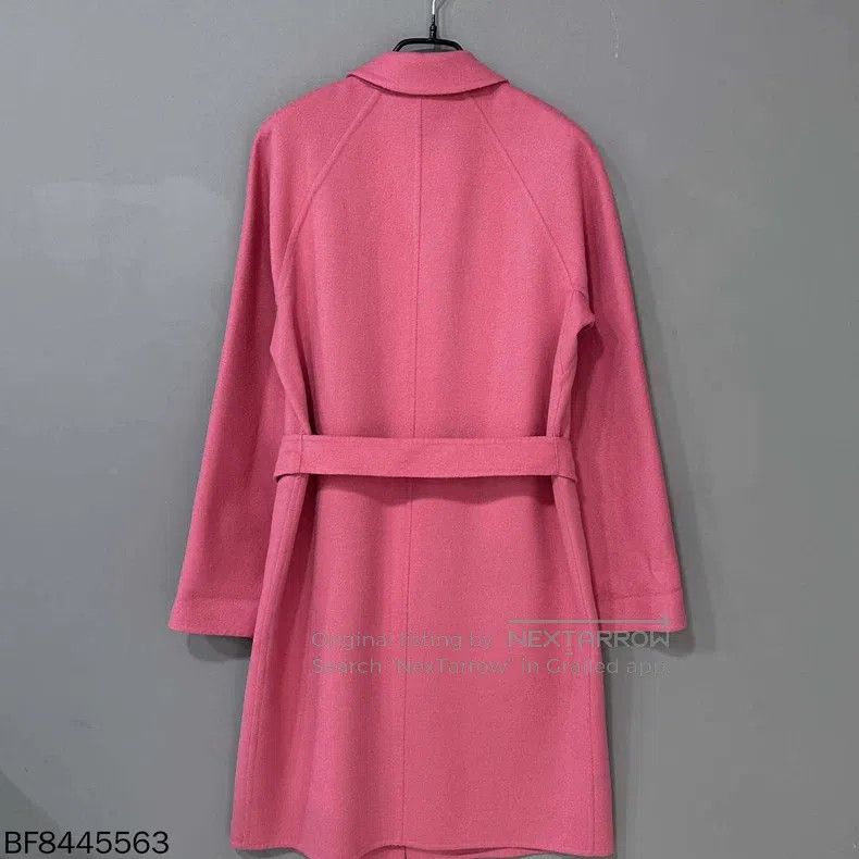 Max Mara Max Mara Pink Long Wool Coat Size XS / US 0-2 / IT 36-38 - 3 Thumbnail