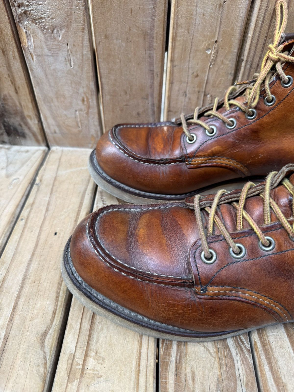 Red Wing Red wing 875 Moc Toe brown leather boots US 8.5 D UK 7.5 Size US 8.5 / EU 41-42 - 10 Thumbnail