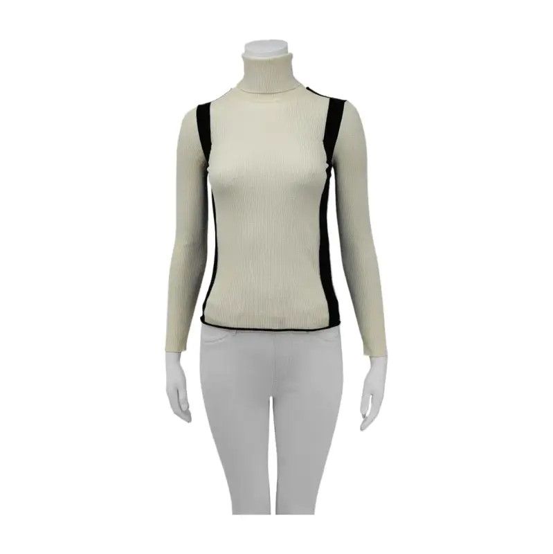 Louis Vuitton Louis Vuitton Beige Wool Long Sleeve Pullover 0089 Size XXS / US 00 / IT 34 - 1 Thumbnail