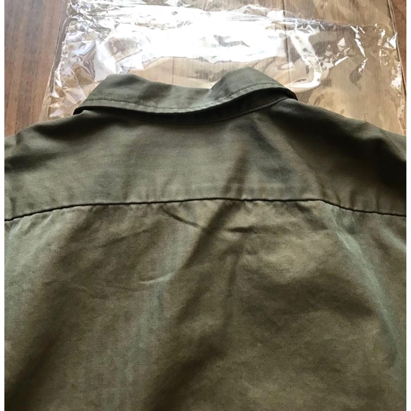 Beams Plus VINTAGE BEAMS PLUS Military Shirt Jacket L Olive Mens Casual Button-Up 100% Cotton From Japan FS Size US L / EU 52-54 / 3 - 7 Thumbnail