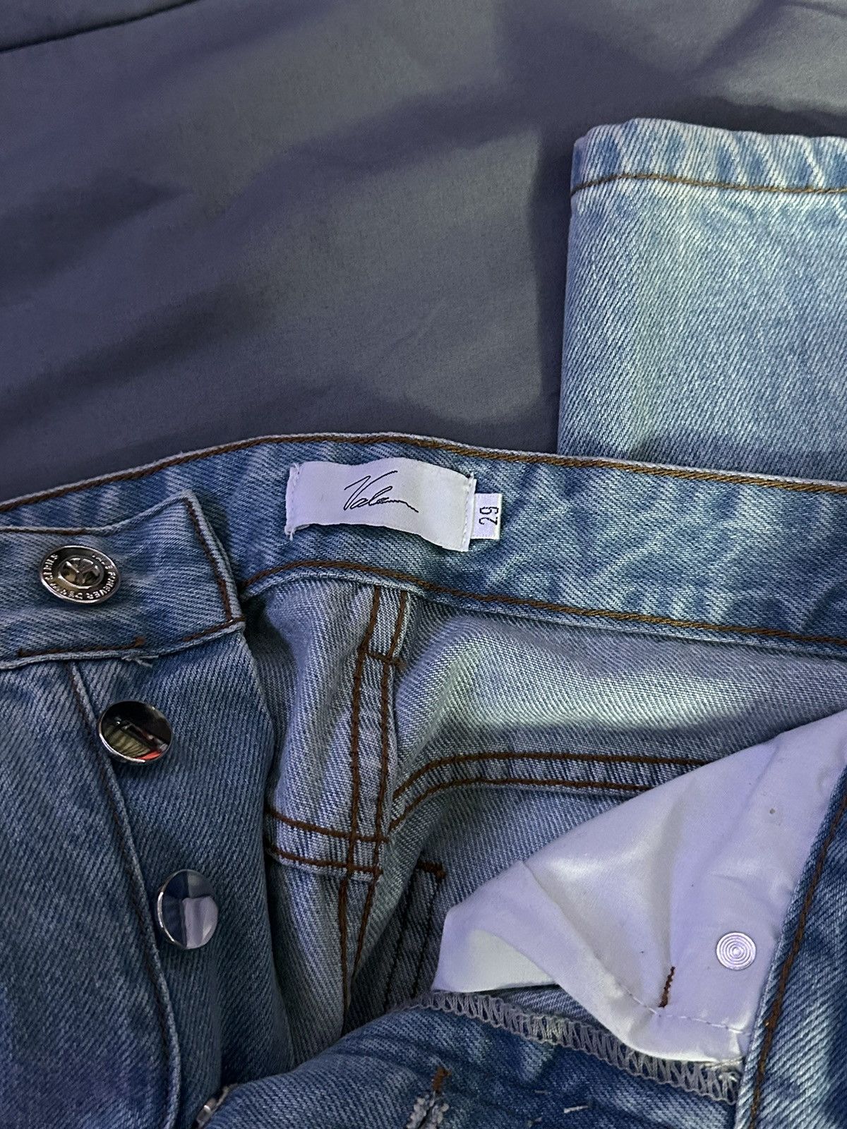 Vale Vale Super Stacked Blue Jeans Size US 29 - 3 Thumbnail