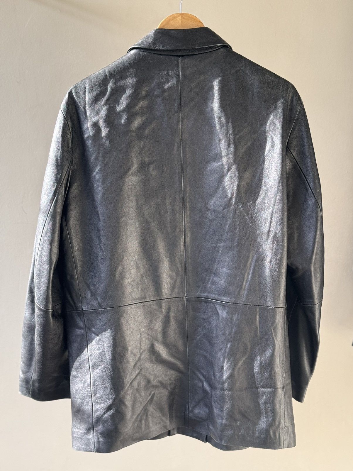 Balenciaga Balenciaga Nicolas Ghesquière Button Up Leather Jacket Size US L / EU 52-54 / 3 - 2 Thumbnail
