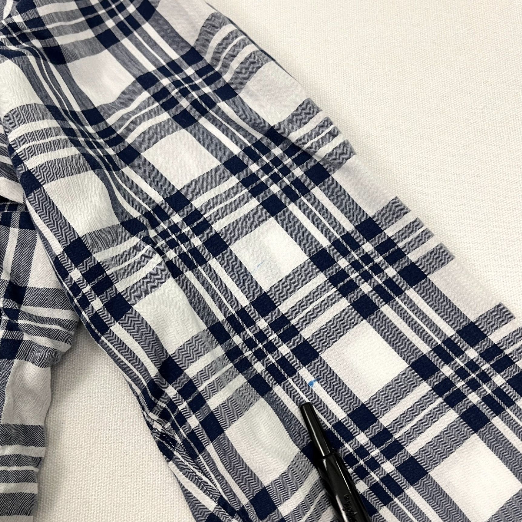 Vintage VINTAGE The Hero Shirt Grayson by Frank & Eileen Womens Medium 3 Blue Plaid Office Prep Size M / US 6-8 / IT 42-44 - 7 Thumbnail
