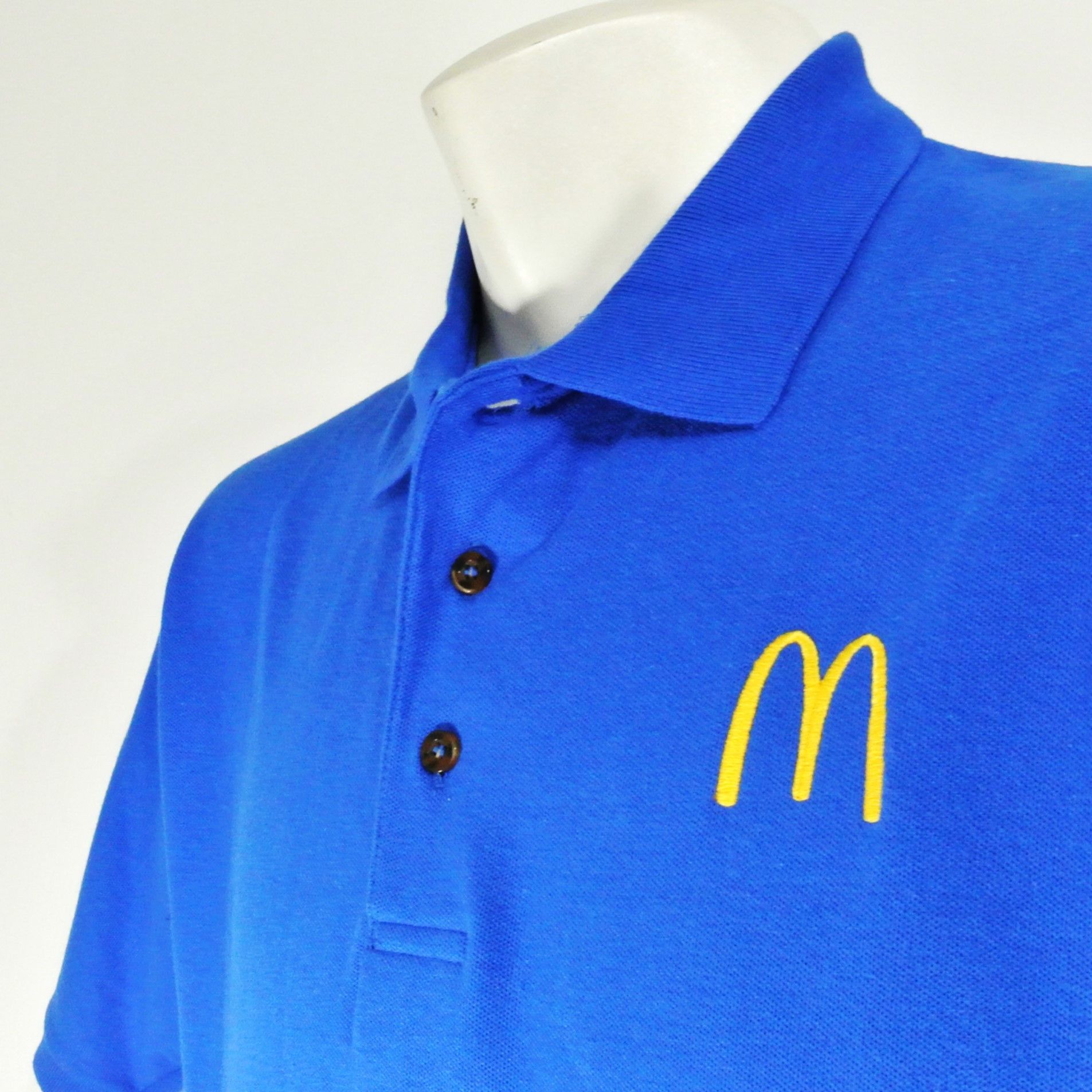 other-mcdonalds-fast-food-employee-uniform-blue-polo-shirt-grailed