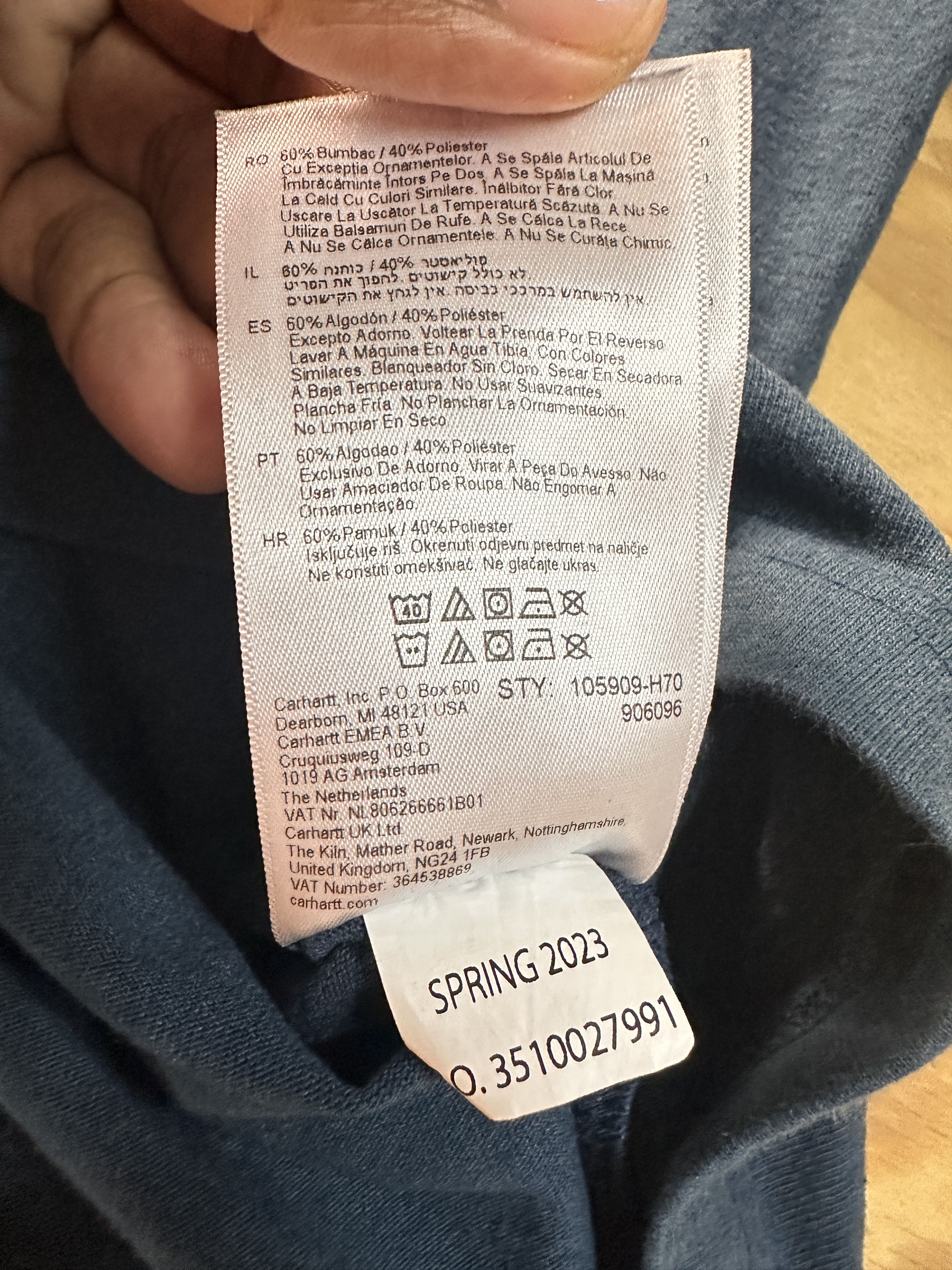 Carhartt Carthartt Blue Relaxed Fit . L Size US L / EU 52-54 / 3 - 5 Thumbnail