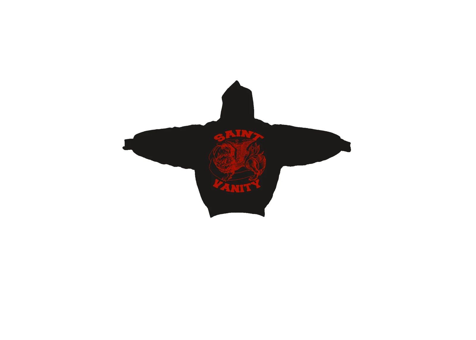 Saint Vanity Saint Vanity 'Griffin' Black & Red Hoodie Size US XXL / EU 58 / 5 - 1 Preview