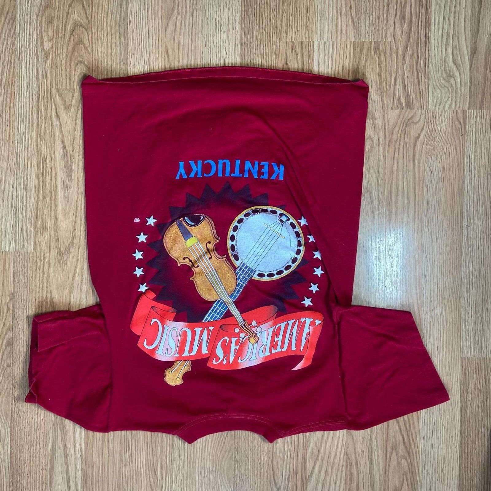 Gildan 90s burgundy red kentucky Size US M / EU 48-50 / 2 - 2 Thumbnail