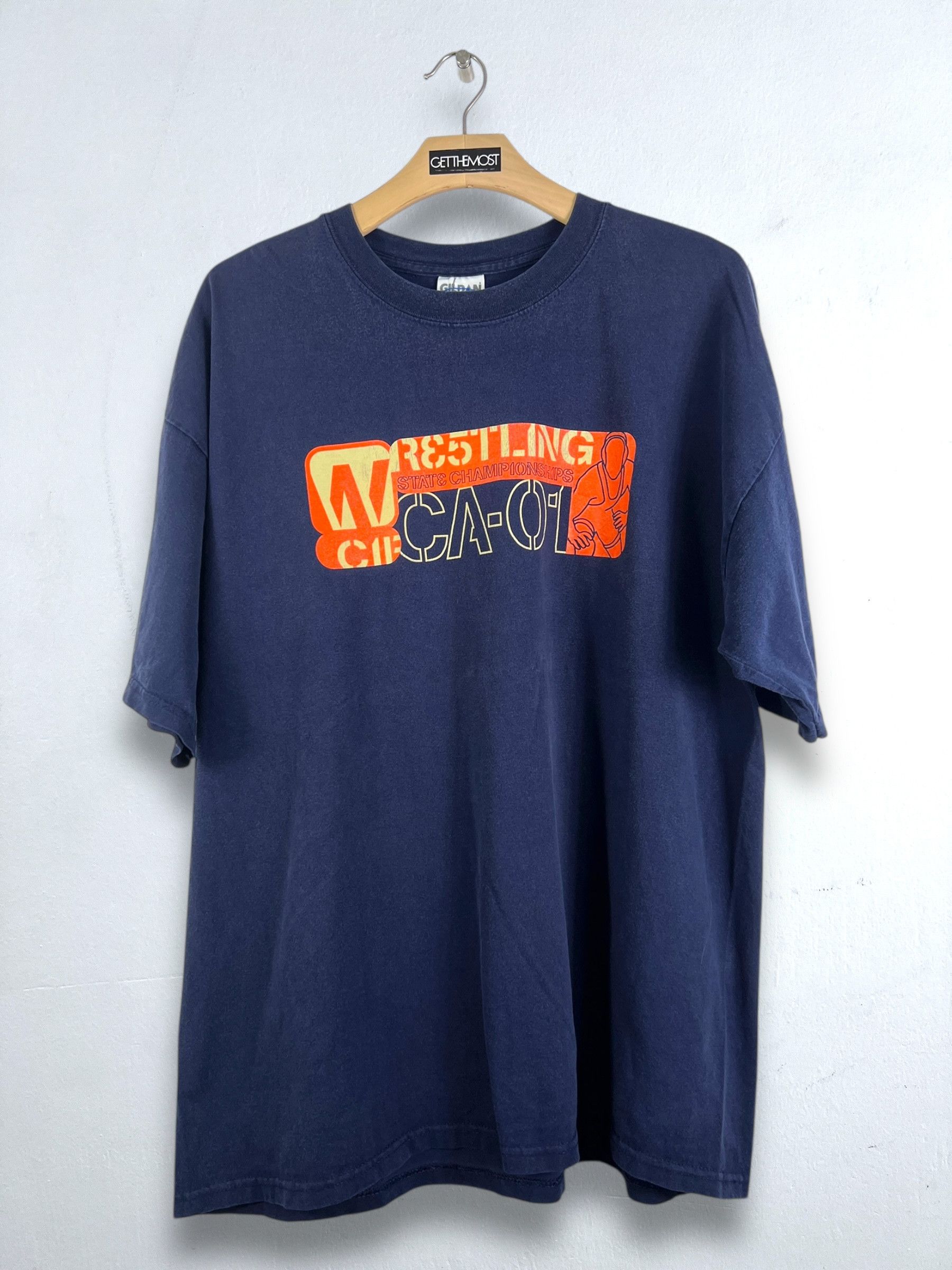 Vintage No.5138 VTG Wrestling State Championships Graphic Tee (XXL) Size US XXL / EU 58 / 5 - 1 Thumbnail