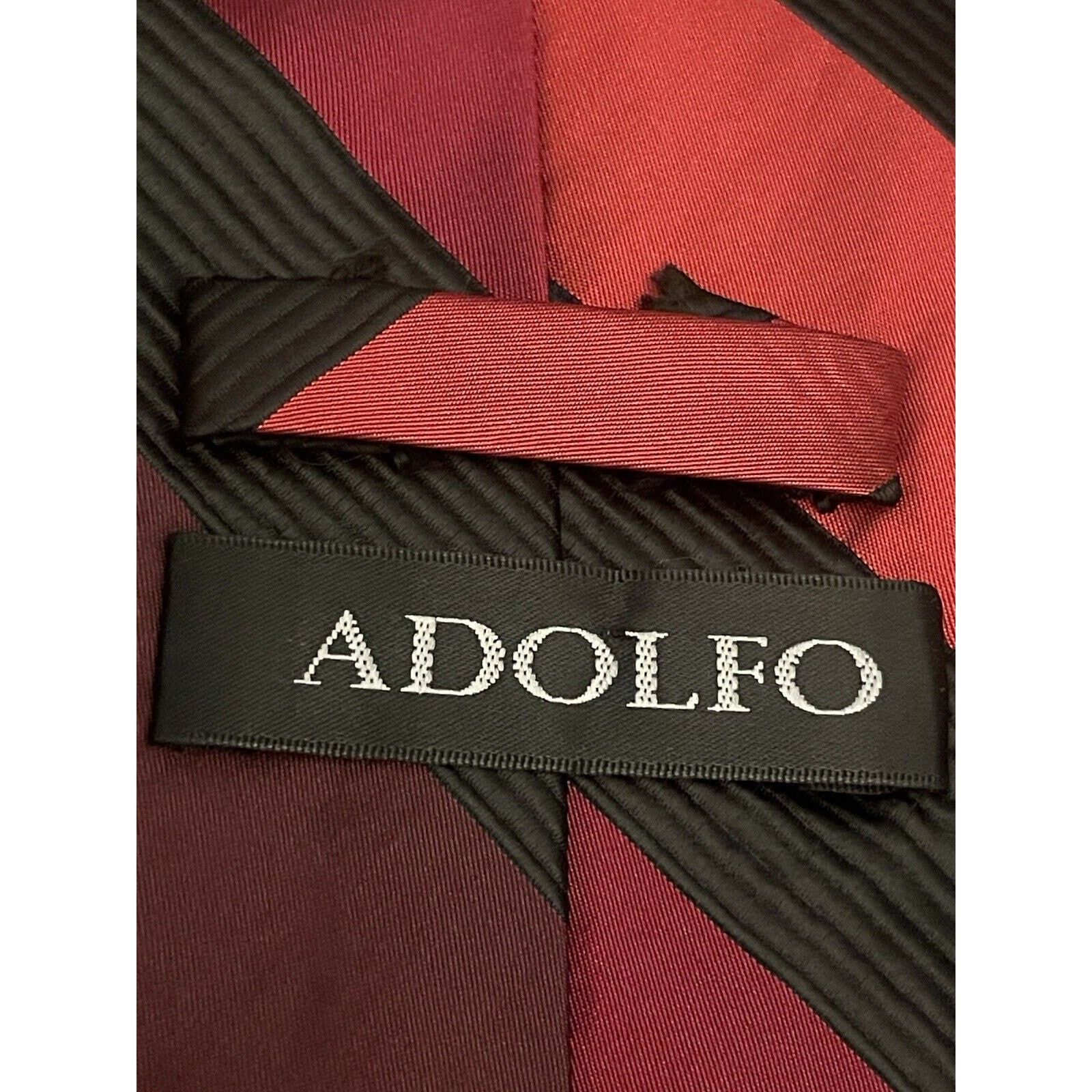 Other Adolfo Hand Made 100% Silk Men’s Neck Tie Made in China Size ONE SIZE - 8 Thumbnail