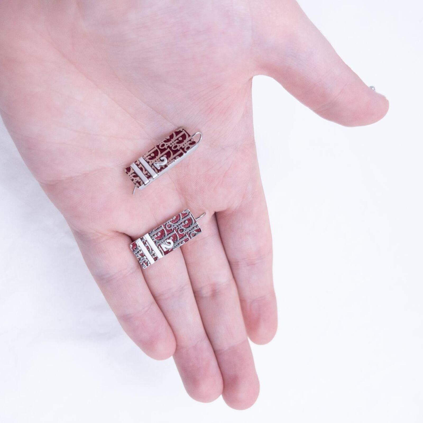 Dior Vintage 2000s Dior By John Galliano Monogram Number Earrings Size ONE SIZE - 5 Thumbnail