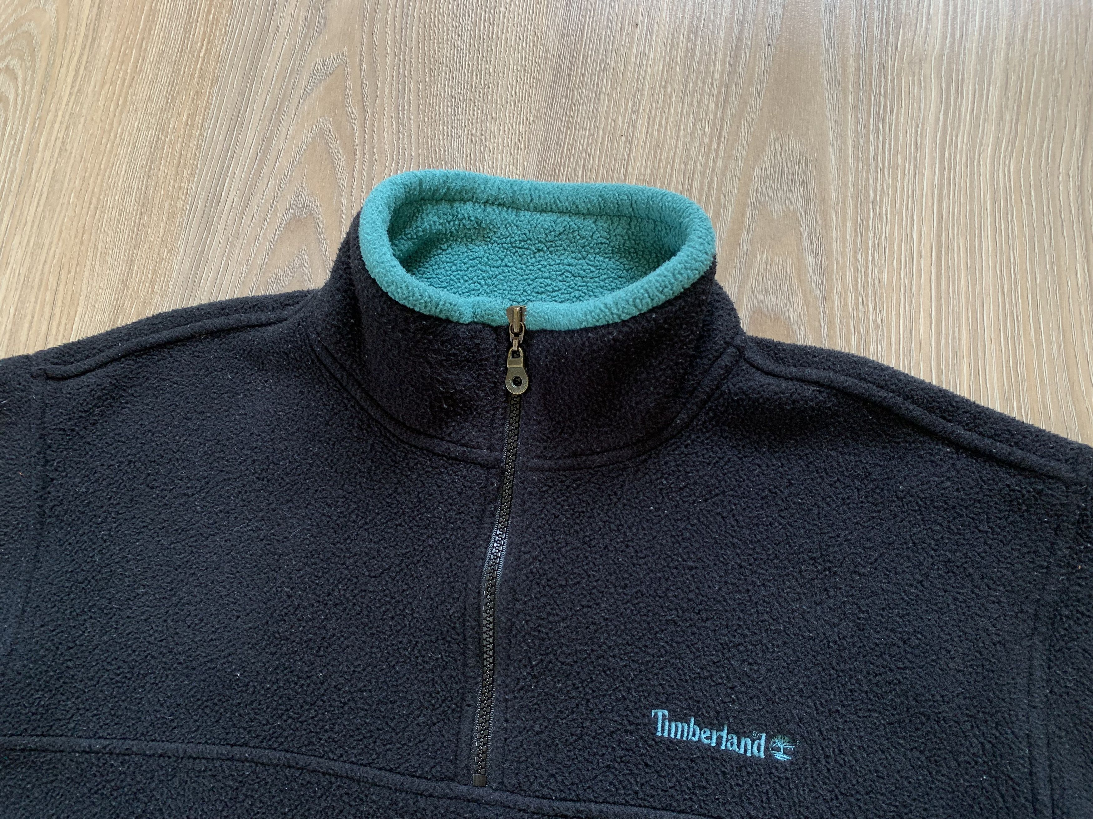 Timberland × Vintage Vintage Timberland Quarter Zip Fleece Sweatshirt Size US S / EU 44-46 / 1 - 4 Thumbnail