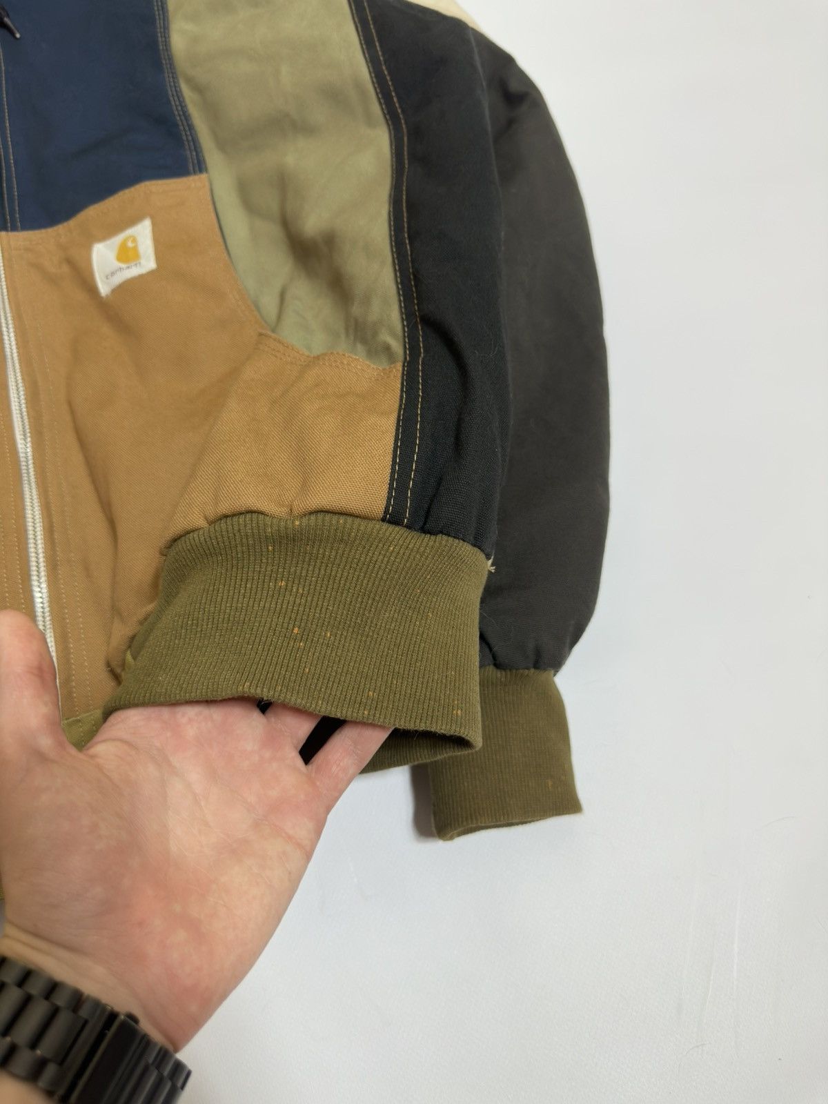 Carhartt Vintage Reworked Carhartt Patchwork Canvas Active Jacket Size US XL / EU 56 / 4 - 10 Thumbnail